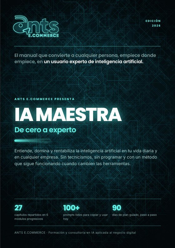 Portada del ebook IA Maestra, de cero a experto